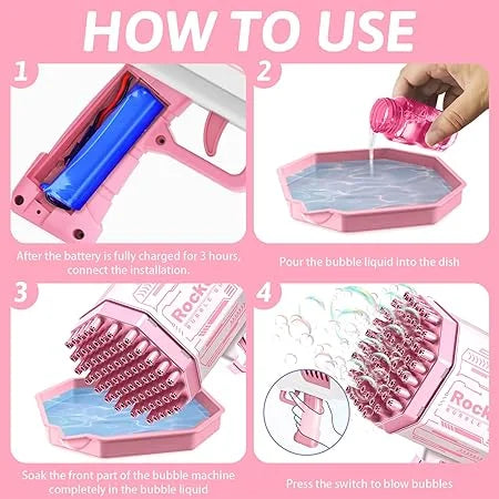 36 Hole Bazooka Bubble Gun (Medium Size)